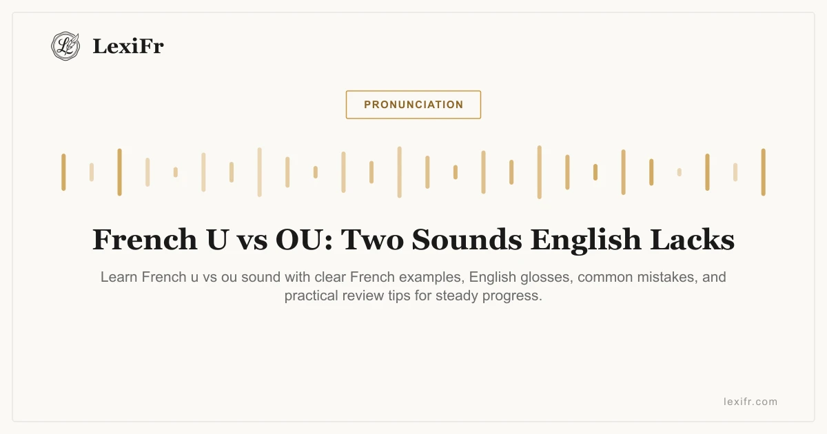French U vs OU: Two Sounds English Lacks - article illustration