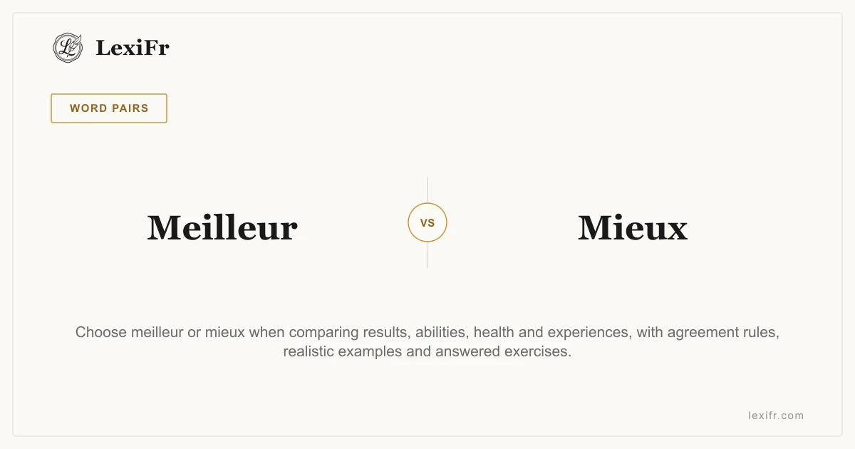 Meilleur vs Mieux: Two Ways to Say Better in French - article illustration